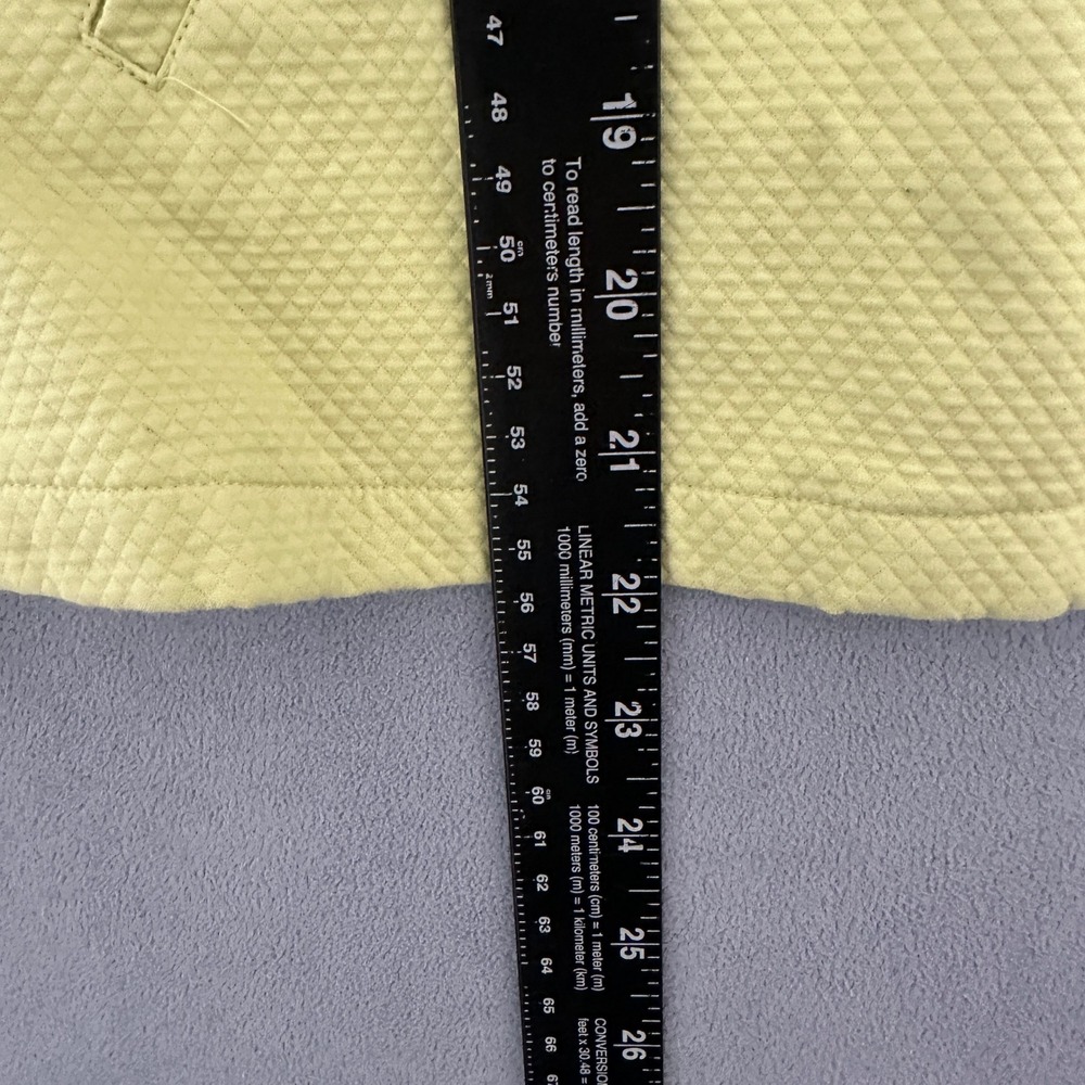 Eileen Fisher Chartreuse Quilted Zip Up Jacket Mock Neck Yellow Size Petite PP - Picture 5 of 11